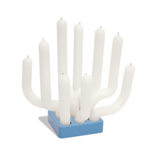 Bloom Candle - Blue Painted Base