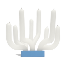 Bloom Candle - Blue Painted Base