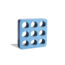 Bloom Candle - Blue Painted Base